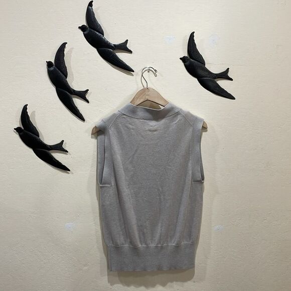 Everlane Cotton–Merino Sweater Vest in Warm Toasted Heathered Oat - M - Picture 9 of 11